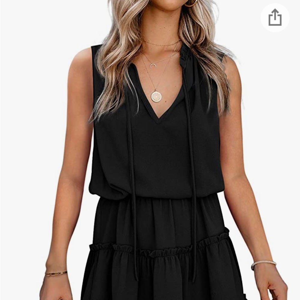 Amazon Chiffon Ruffle Dress - Picture 2 of 3